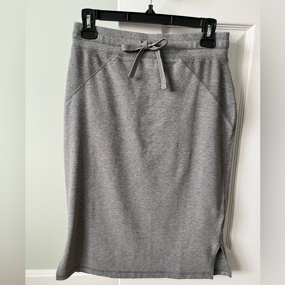 Hanna Andersson Women's Straight Skirt In French Terry Gray